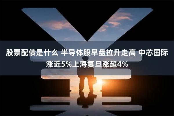 股票配债是什么 半导体股早盘拉升走高 中芯国际涨近5%上海复旦涨超4%