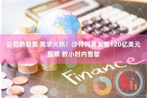 公司的股票 需求火热！沙特阿美发售120亿美元股票 数小时内售罄