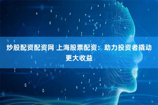 炒股配资配资网 上海股票配资：助力投资者撬动更大收益