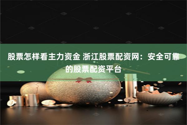 股票怎样看主力资金 浙江股票配资网：安全可靠的股票配资平台